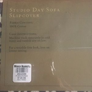 Studio Day Sofa Slip Cover / World Market